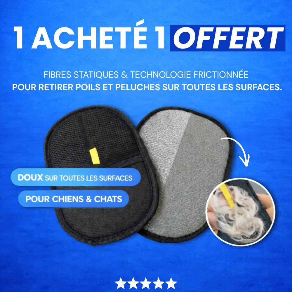 Gant Anti-Poils ZéroPoil - 1 ACHETÉ = 1 OFFERT